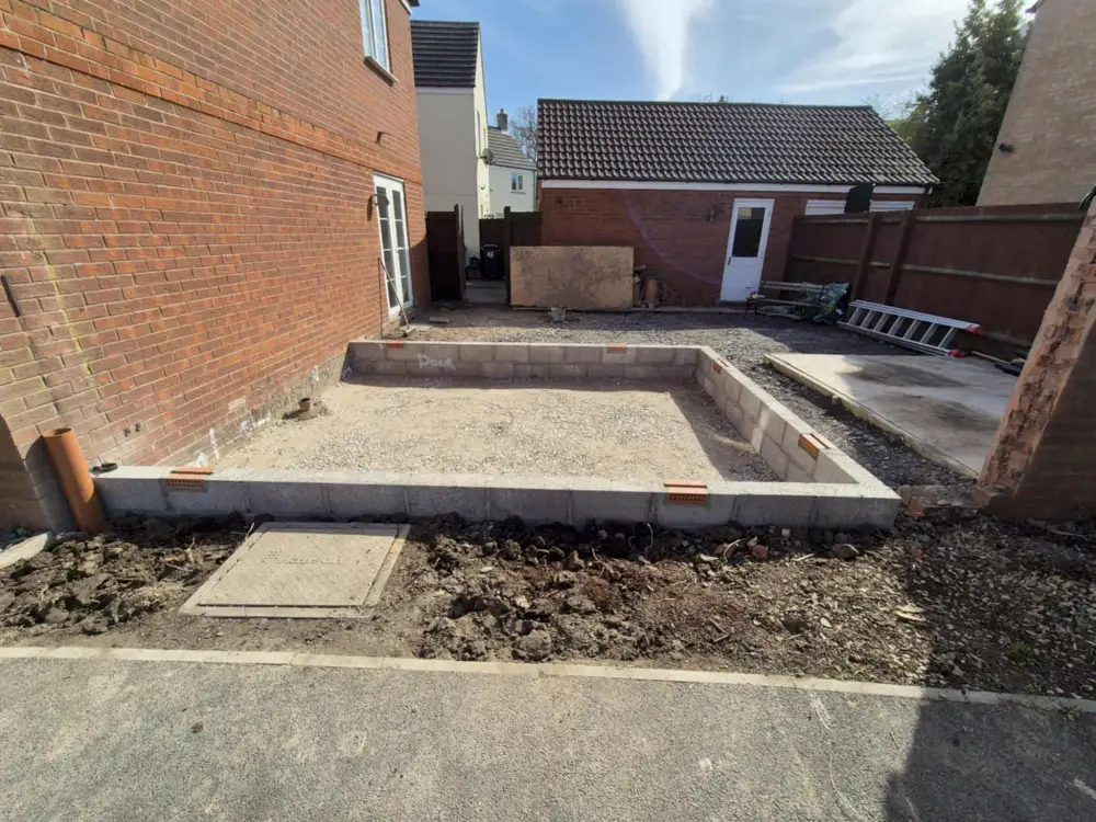 Groundwork construction in progress